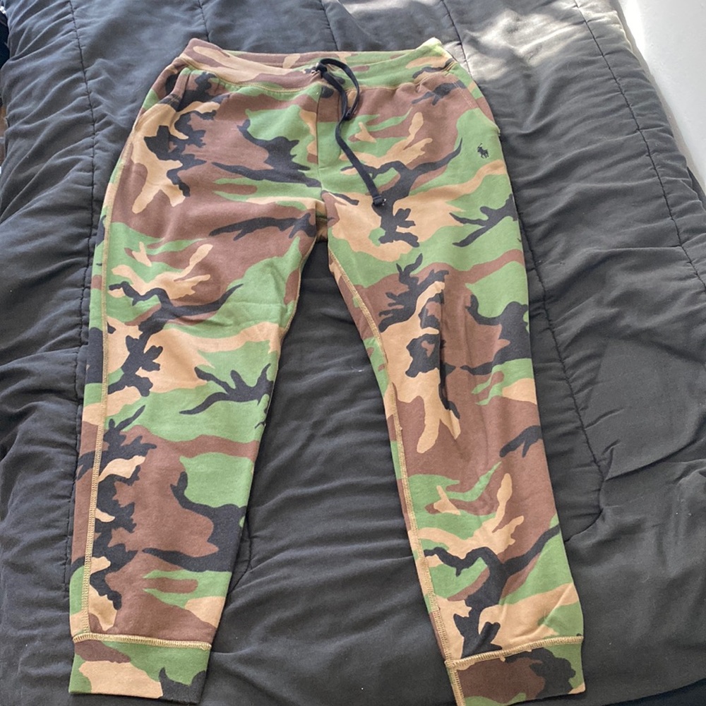 3 piece camo print polo set
